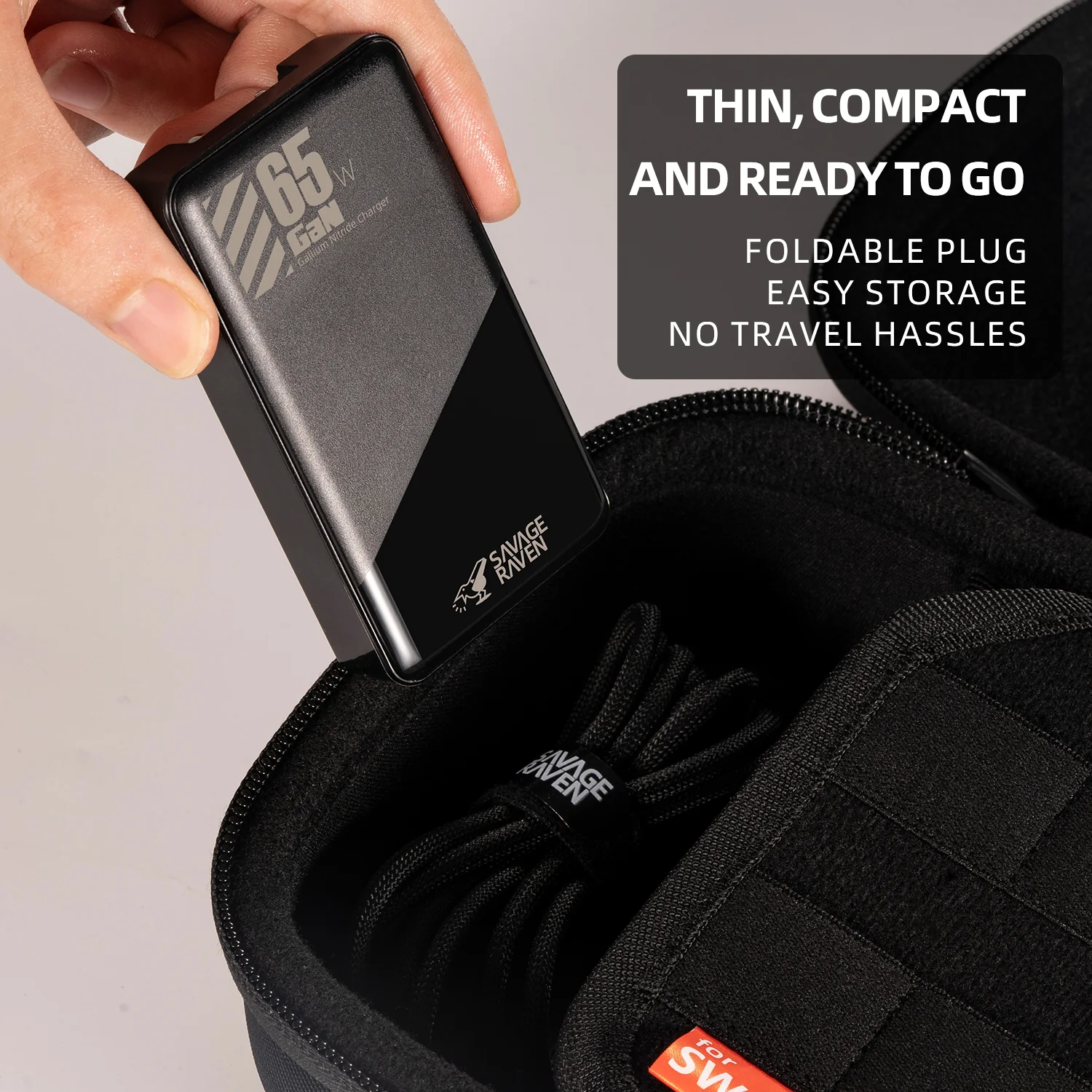 Savage Raven by Skull & Co. 65W GaN Power Adapter for Nintendo SWITCH2/Steam Deck/ROG Ally and Other Devices - Image 4