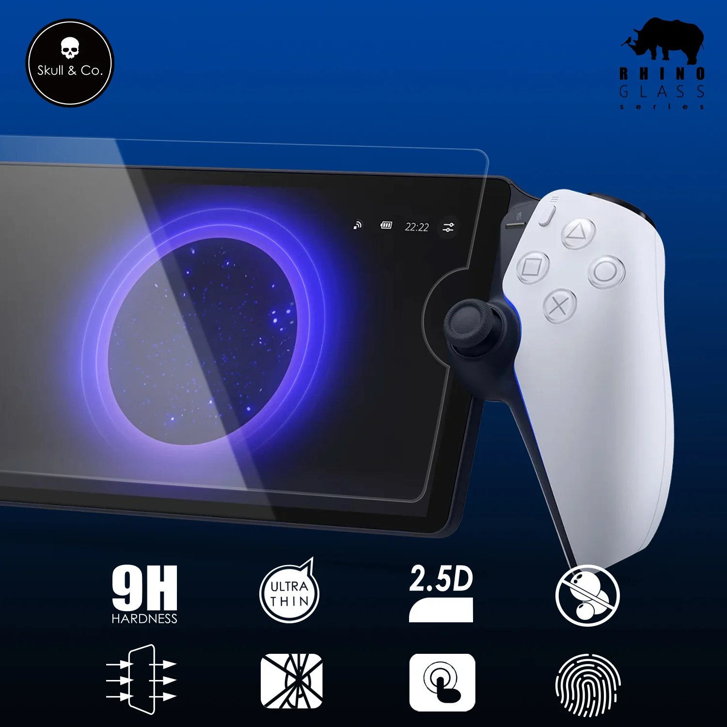 Savage Raven by Skull & Co. Tempered Glass Screen Protector for PlayStation Portal (2 Pack) - Image 3