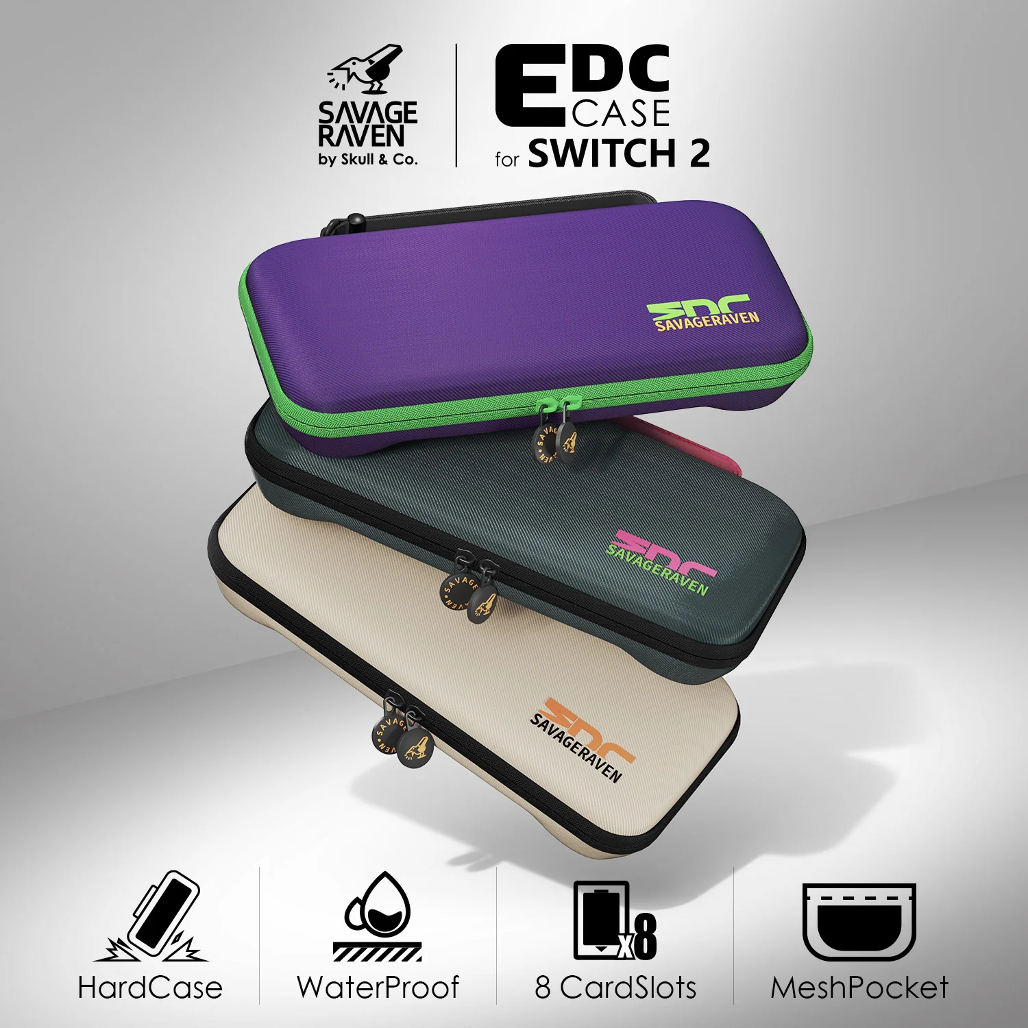 Savage Raven by Skull & Co. EDC Carrying Case for Nintendo Switch 2 - Image 5