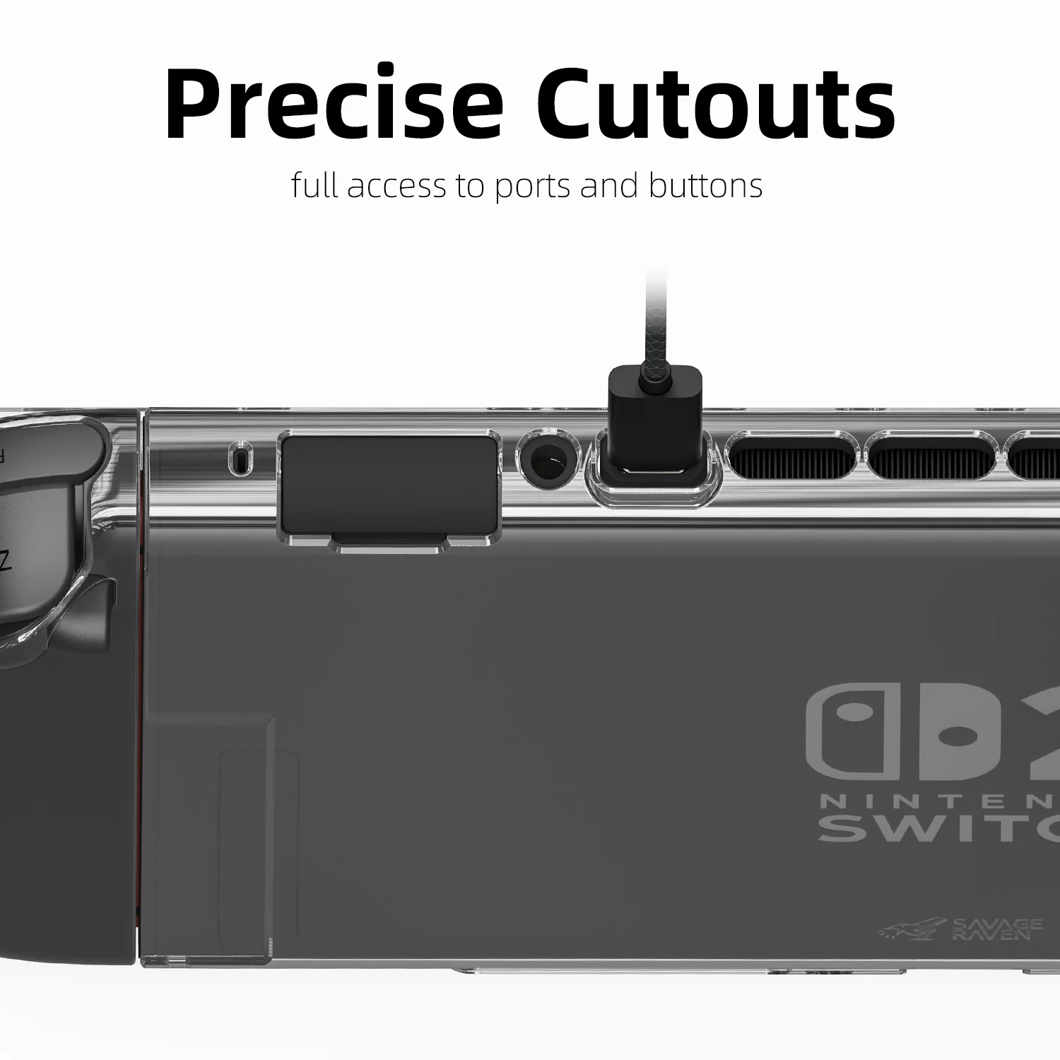 Savage Raven by Skull & Co. Detachable Protective Case for Nintendo Switch 2 (Dock-Friendly) - Image 8