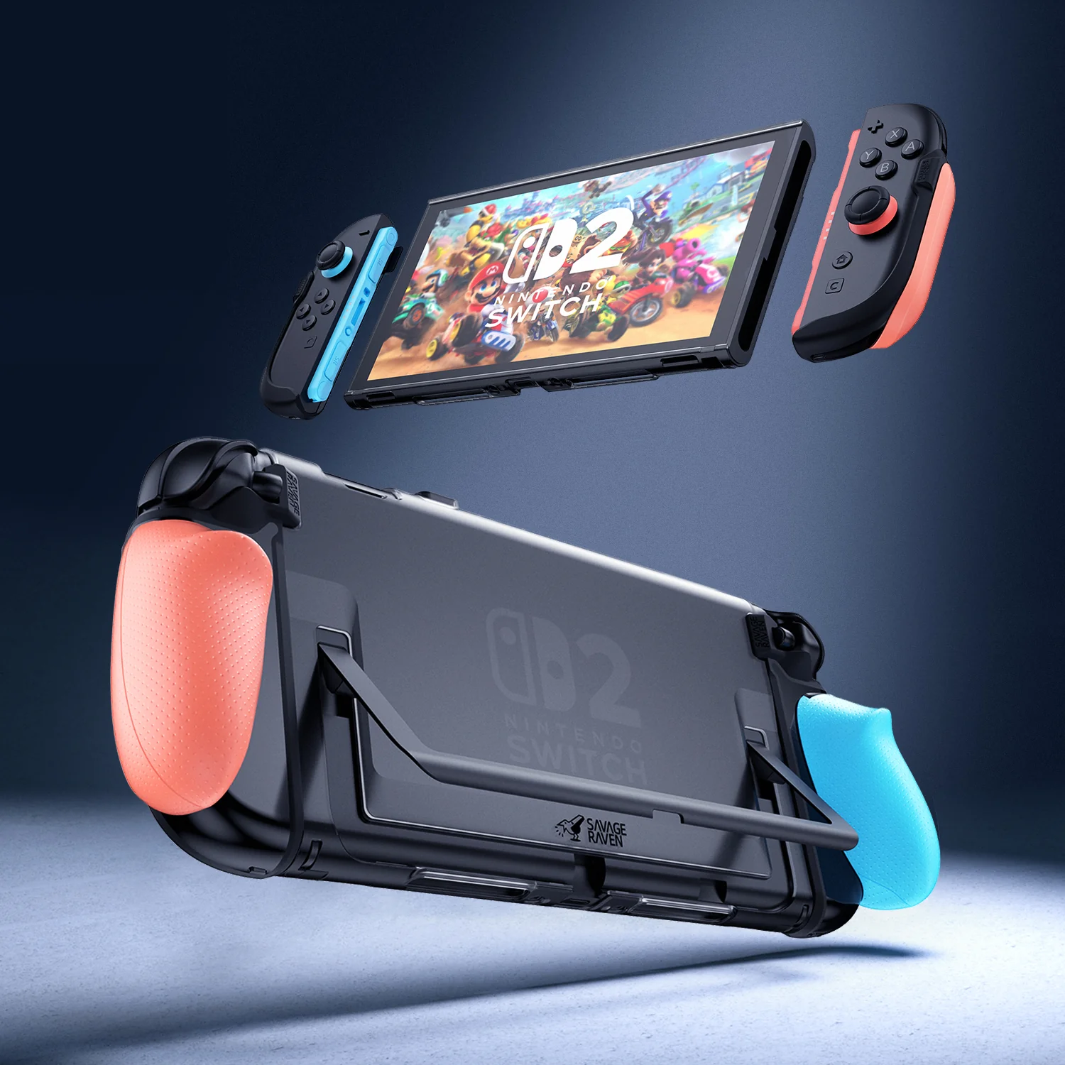 Savage Raven by Skull & Co. FissionGrip:Revolutionary Split Protective Case For Nintendo SWITCH 2 - Image 2