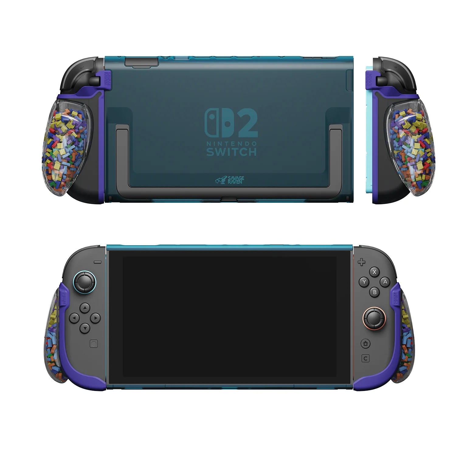 Savage Raven by Skull & Co. FissionGrip:Revolutionary Split Protective Case For Nintendo SWITCH 2 - Image 7