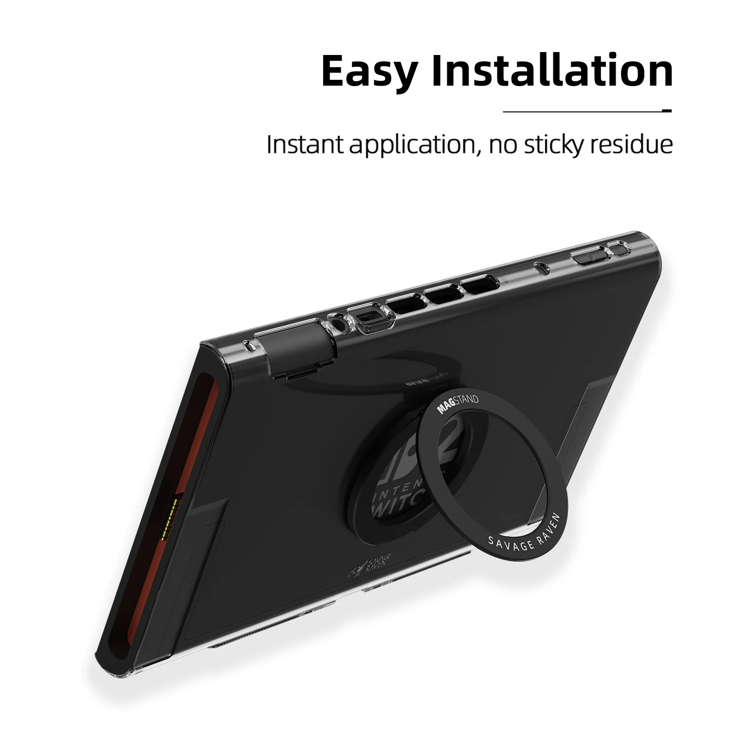 Savage Raven by Skull & Co. – MagStand Magnetic Ultra-Thin Ring Stand Compatible with Switch 2/Steam Deck/ROG Ally/Apple MagSafe Devices - Image 8