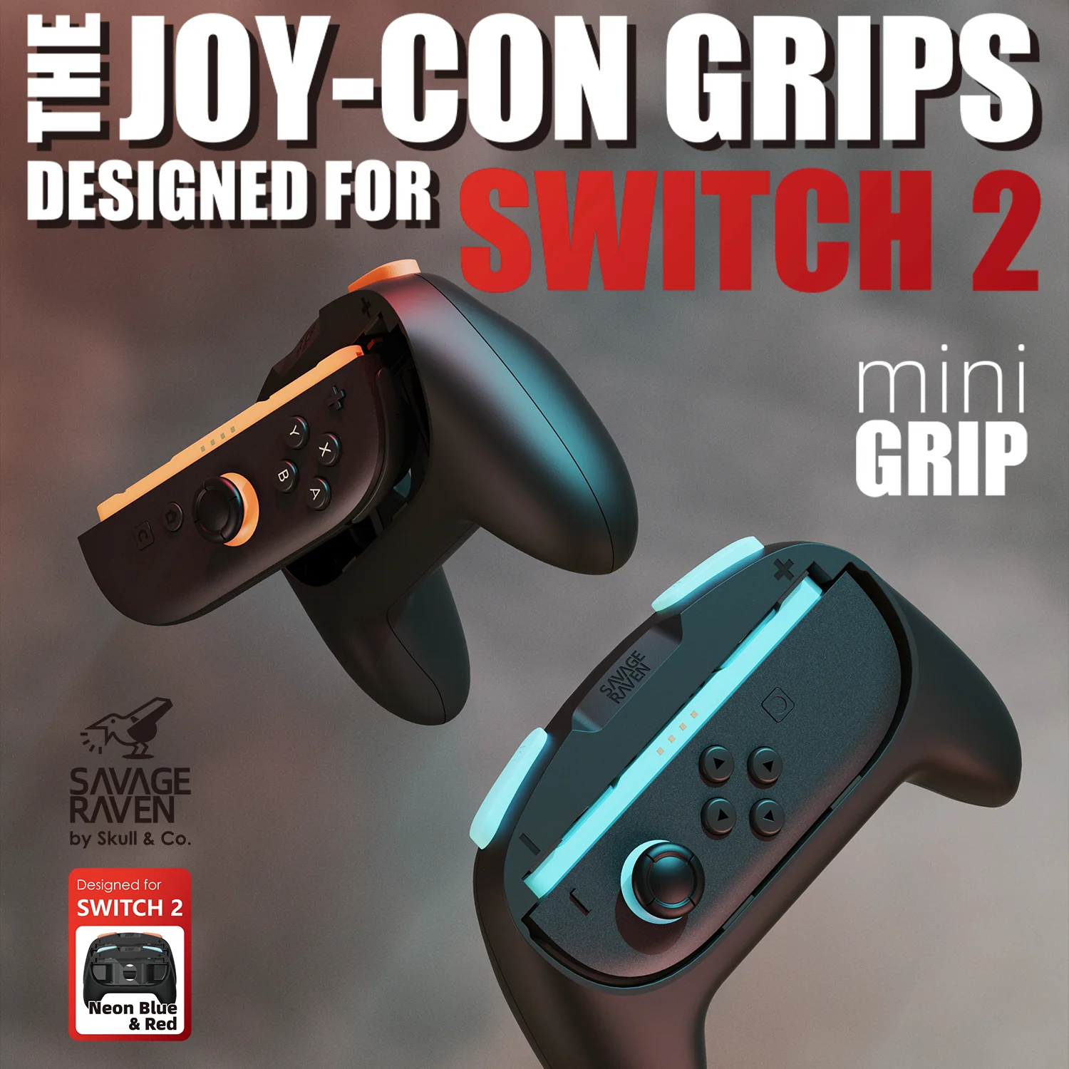 Savage Raven by Skull & Co. MiniGrip: Joy-Con Grip for Nintendo SWITCH2 - Image 2