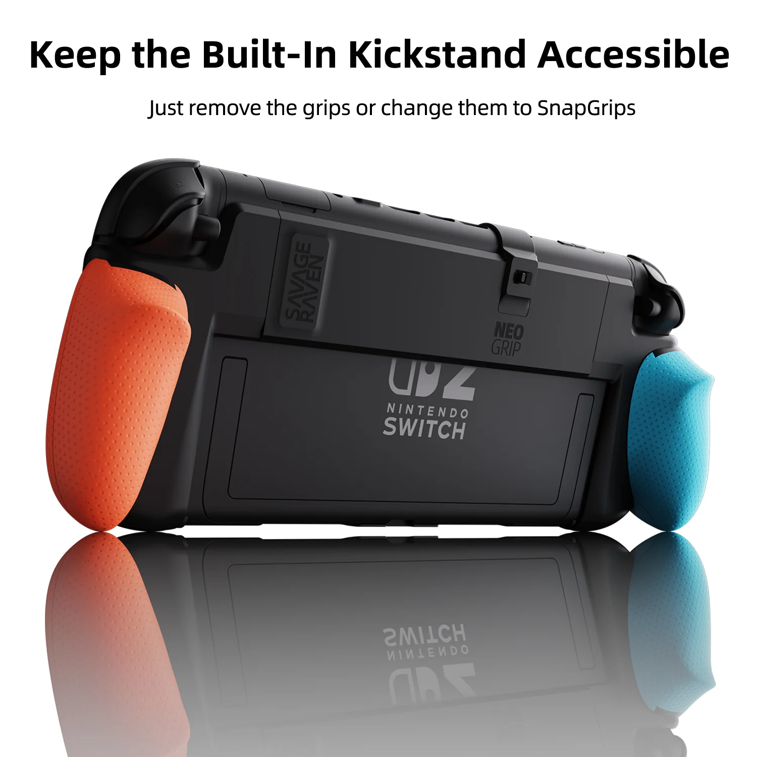 Savage Raven by Skull & Co.NeoGrip: An Ergonomic Grip for Nintendo Switch 2 (Dock-Friendly) - Image 3
